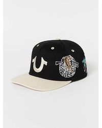 True Religion - Embroidered Multi Logo Hat - Lyst