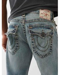 True Religion - Ricky Super T Flap Straight Jean 34" - Lyst