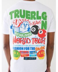 True Religion - Billiard Buddha Logo Tee - Lyst