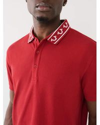 True Religion - Embroidered Polo Shirt - Lyst