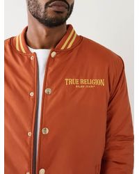 True Religion - Arched Tr Bomber Jacket - Lyst