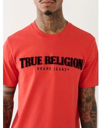 True Religion - Pile Arch Logo Tee - Lyst