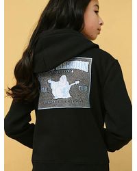 True Religion - Girls Glitter World Tour Logo Zip Hoodie - Lyst