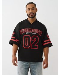 TRUE RELIGION - Football Knit Boxy Jersey - Lyst