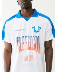 True Religion - Ombre Logo Jersey Polo Shirt - Lyst