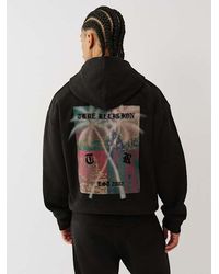 True Religion - Palm Tree Zip Hoodie - Lyst