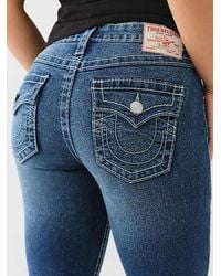 True Religion - Jennie Big T Mid Rise Curvy Skinny Jean - Lyst