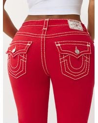 TRUE RELIGION - Becca Mid Rise Super T Flap Bootcut Jean - Lyst