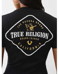 TRUE RELIGION - Ribbed Logo Baby T-shirt - Lyst