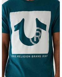 True Religion - Studded Logo Tee - Lyst
