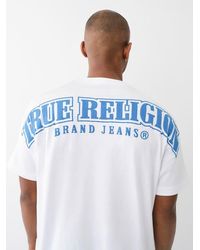 TRUE RELIGION - Logo Overseam Puff T T-shirt - Lyst