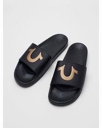 True Religion Sandals, slides and flip 