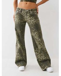 True Religion - Bobbi Low Rise Camo Big T Baggy Jean - Lyst