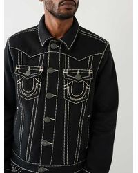 True Religion - Jimmy Fleece Super T Jacket - Lyst