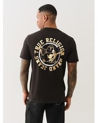 TRUE RELIGION - Metallic True Logo T-shirt - Lyst