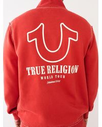 True Religion - Tr Logo Big T Track Jacket - Lyst