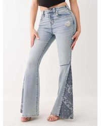 True Religion - Paisley High Rise Flare Jean - Lyst