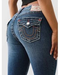 TRUE RELIGION - Jennie Mid Rise Super T Curvy Skinny Jean - Lyst