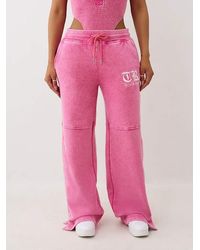 TRUE RELIGION - Acid Washed Snapaway Sweatpant - Lyst