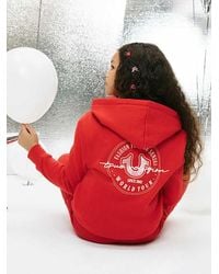 True Religion - Girls Glitter Logo Zip Hoodie - Lyst