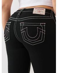 True Religion - Becca Mid Rise Big T Bootcut Jean - Lyst