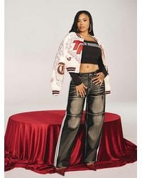 TRUE RELIGION - Bailey Faux Leather Barrel Pant - Lyst