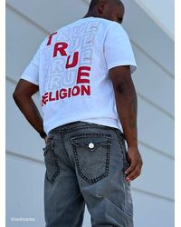 True Religion - Bobby Super T Baggy Stacked Jean 32" - Lyst