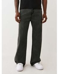 TRUE RELIGION Vinny Rope Stitch Ultra Baggy Jean in Black for Men