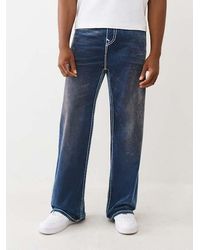 TRUE RELIGION Vinny Rope Stitch Ultra Baggy Jean in Black for Men