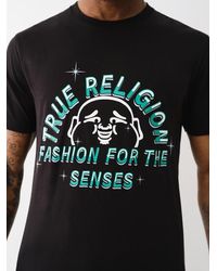 True Religion - Buddha Face Crew Tee - Lyst