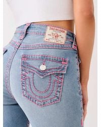 TRUE RELIGION - Jennie Mid Rise Super T Skinny Jean - Lyst