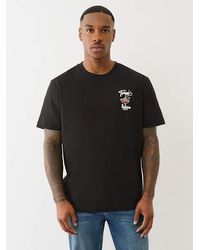 True Religion Oversized Doberman T-shirt in Gray for Men | Lyst