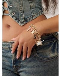 TRUE RELIGION - Icon Charm Bracelet - Lyst