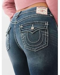 TRUE RELIGION - Plus Jennie Mid Rise Super T Curvy Skinny Jean - Lyst