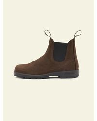 Blundstone Dark Brown Leather Chelsea Boots With Elastics in Black for Men  | Lyst