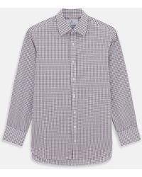 Turnbull & Asser - Purple Tattersall Check Mayfair Shirt - Lyst