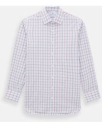 Turnbull & Asser - Purple And Blue Multi Check Mayfair Shirt - Lyst