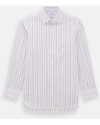 Turnbull & Asser - Orange And Blue Multi Stripe Mayfair Shirt - Lyst