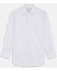Turnbull & Asser - Red & White Stripe Sea Island Quality Cotton Regular Fit Mayfair Shirt - Lyst