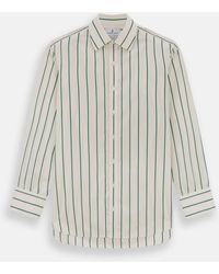 Turnbull & Asser - Green Track Stripe Mayfair Shirt - Lyst