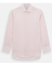 Turnbull & Asser - Pale Pink Cotton Cashmere Mayfair Shirt - Lyst