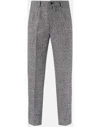 Turnbull & Asser - Grey And Red Check Rupert Trousers - Lyst