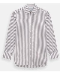 Turnbull & Asser - Burgundy Multi Track Stripe Mayfair Shirt - Lyst