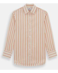 Turnbull & Asser - Orange Track Stripe Mayfair Shirt - Lyst