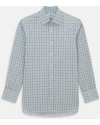 Turnbull & Asser - Grey Fine Multi Graph Check Mayfair Shirt - Lyst