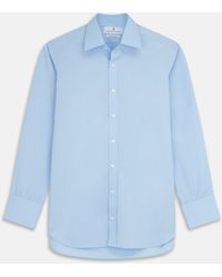 Turnbull & Asser - Pale Blue Organic Cotton Regular Fit Mayfair Shirt - Lyst