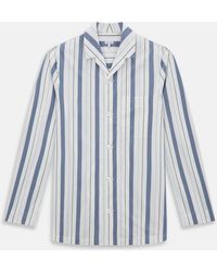 Turnbull & Asser - Blue Blazer Stripe Pyjama Shirt - Lyst