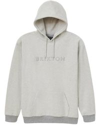 Brixton Mens Judson Standard FIT Mock Neck Zip Fleece Sweatshirt 