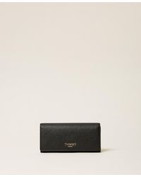 Twinset - Wallet With Flap And Logo - Lyst