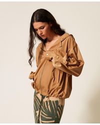 Twinset - Taffeta Jacket With Pleats - Lyst